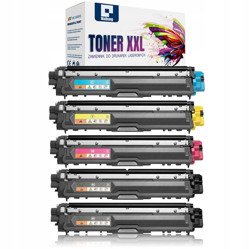 5x Toner Pro Brother DCP9015CDW DCP9020CDW MFC9140CDN HL3140CW TN241 TN245