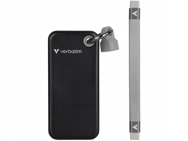 Přenosný disk Verbatim Pocket Ssd 1TB Black/Grey Usb-c 1000 MB/s