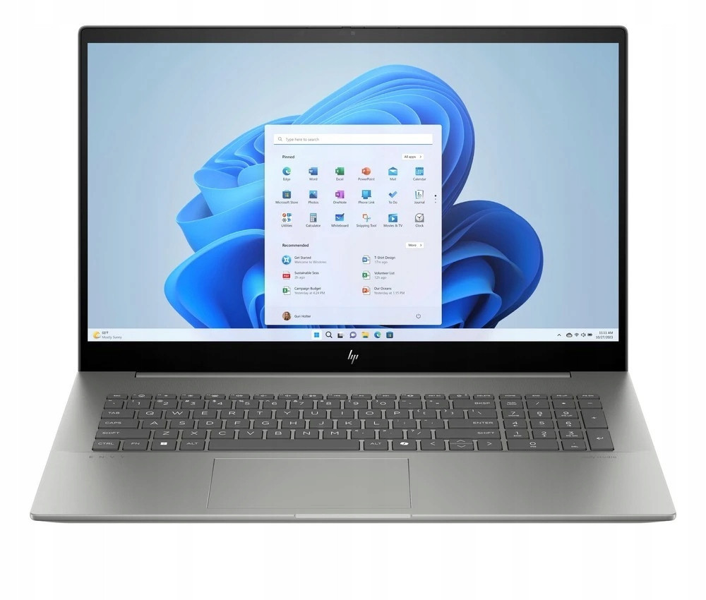 Notebook Hp Envy 17-cw Ultra 7 32GB Ssd 2TB Rtx 3050 FullHD Dotyk Win 11 Pro