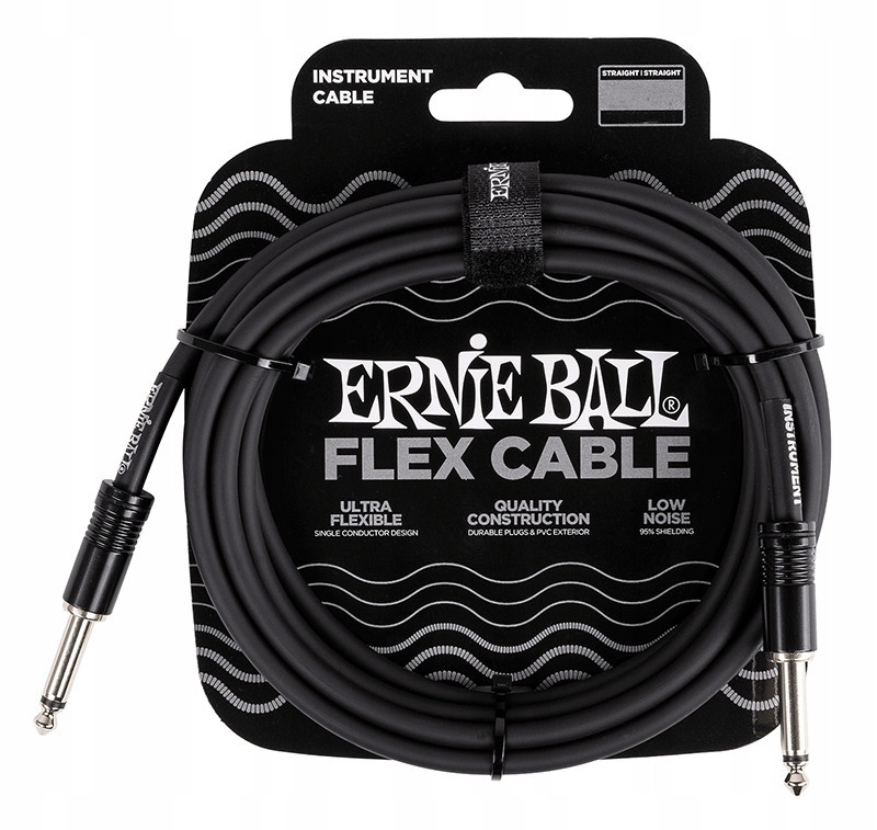 Kytarový kabel Ernieball EB6435 Instumentální kabel 6 mb