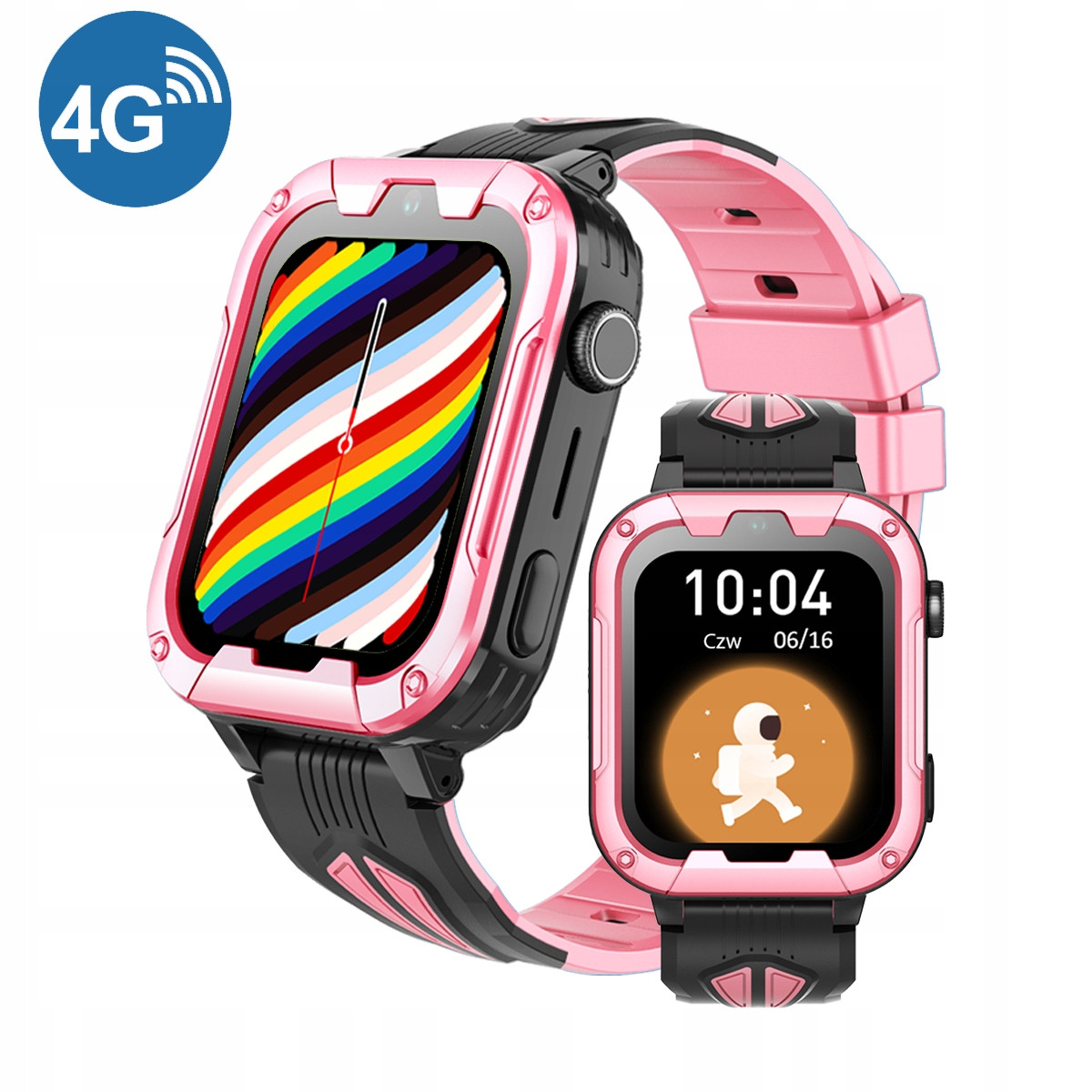 Chytré Hodinky pro děti Calmean Child Watch Bravo 4G, růžové