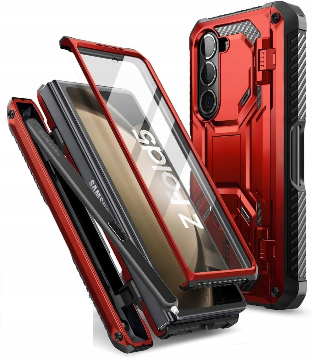 i-Blason Armorbox pouzdro pro Samsung Galaxy Z Fold 5 pancéřové červené