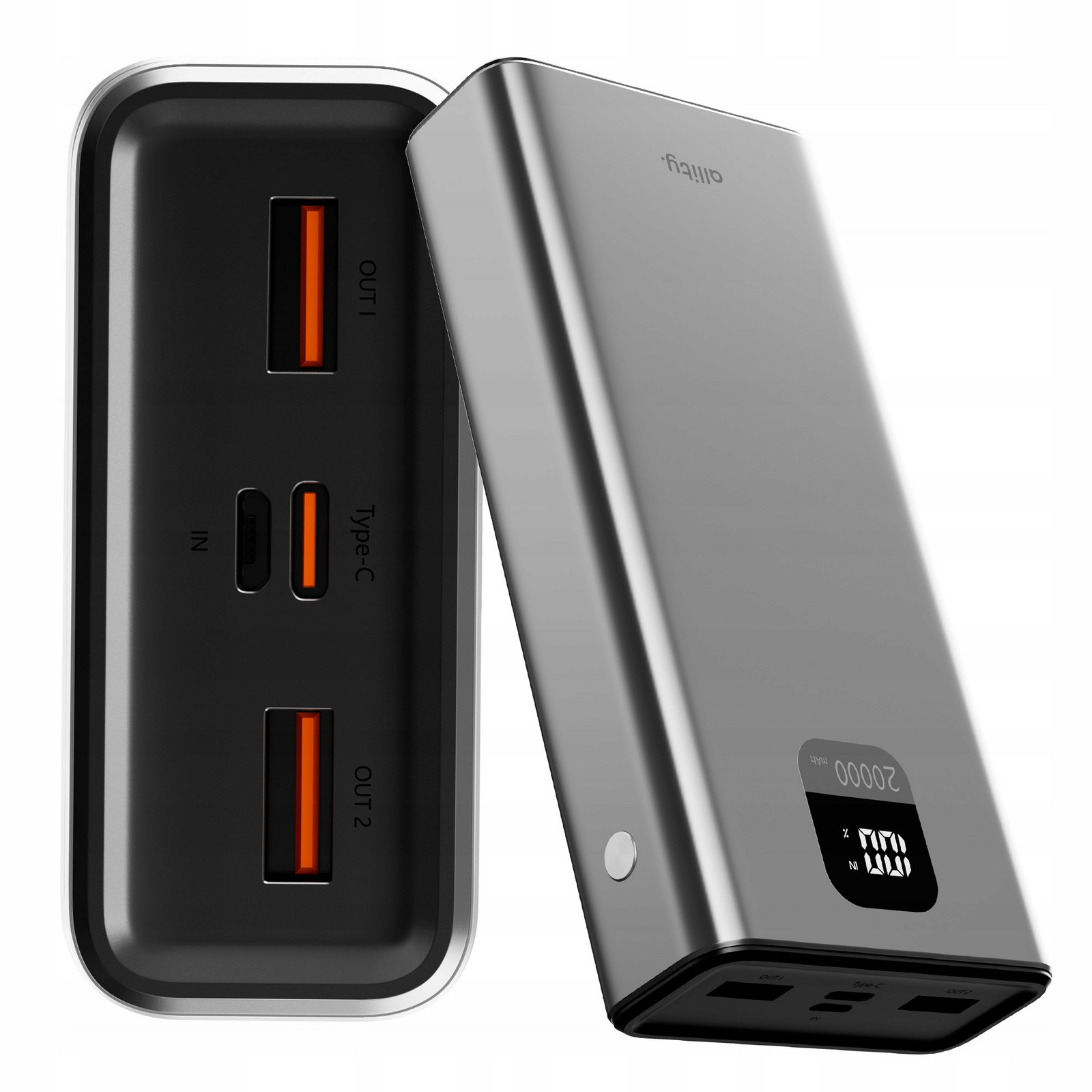 Allity powerbanka 20000mAh Usb-c power banka pro 3 nabíjecí zařízení rychlá