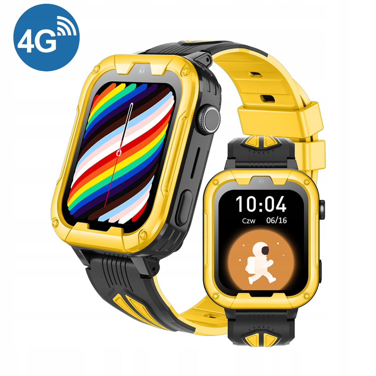 Chytré Hodinky pro děti Calmean Child Watch Bravo 4G, žluté