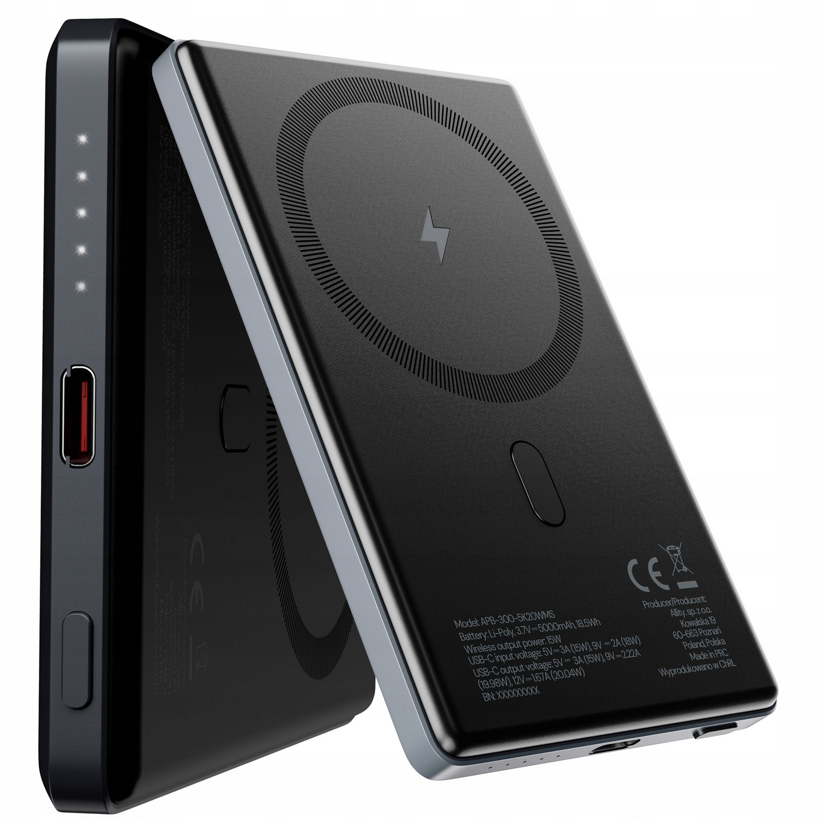 Allity powerbanka pro MagSafe mini 5000mAh indukční power magnetická banka