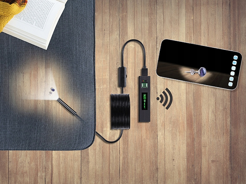 Endoskopická Inspekční Kamera 5m Android Wifi
