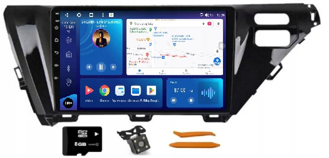 Radio Android Navigace Qled Carplay Lte 128GB Toyota Camry 8 XV70 17-20