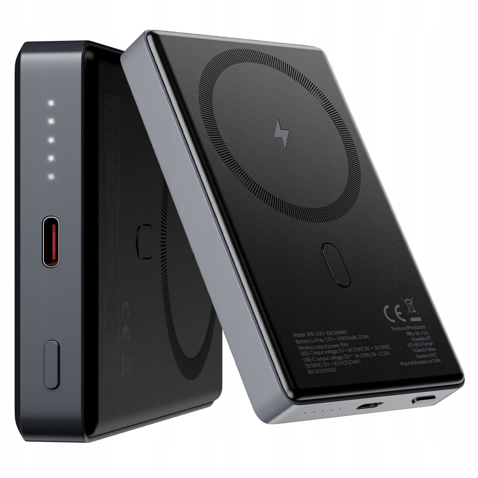 Allity indukční powerbanka bezdrátová magnetická pro MagSafe power banku