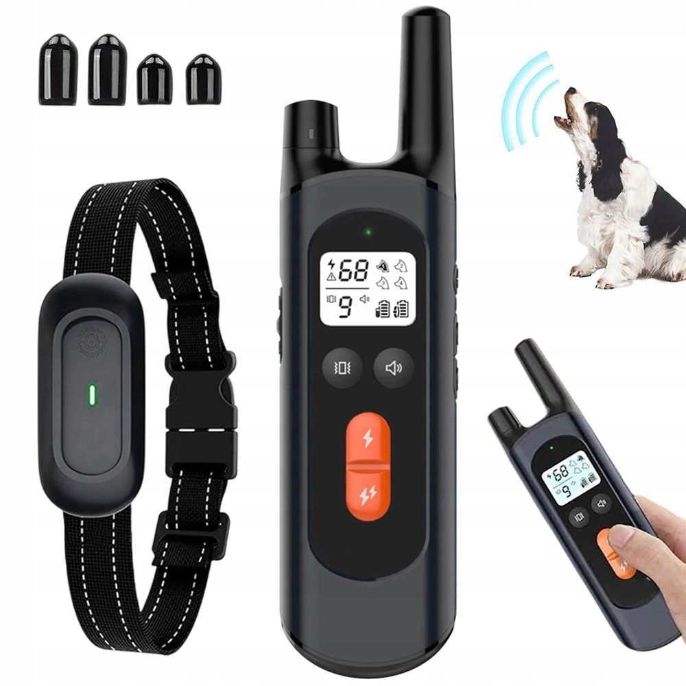 Elektrický Výcvikový Obojek Pro Psy 3 Tréninkové Režimy S Dálkovým Ovládáním LCD