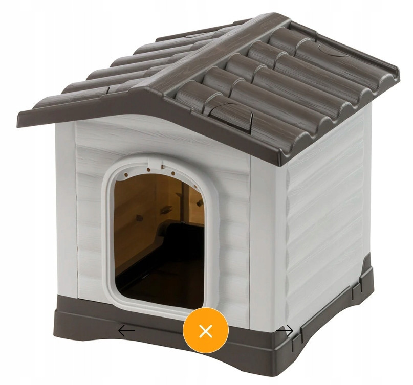 Ferplast Domeček pro psa Dogvilla 50 43x48x44 cm Šedá