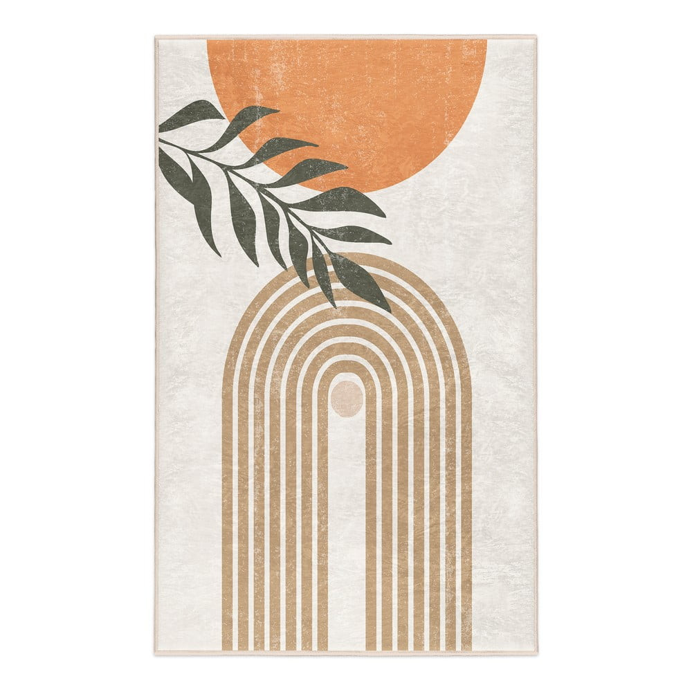 Krémový pratelný koberec 80x150 cm Dot Arch – Mila Home