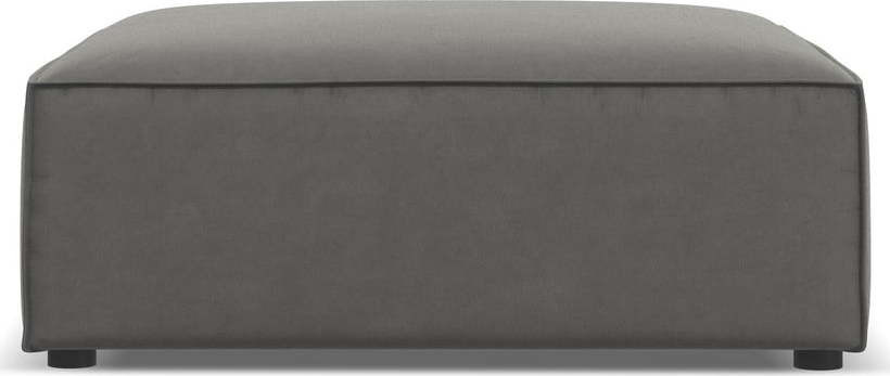 Šedá sametová podnožka Jodie – Micadoni Home