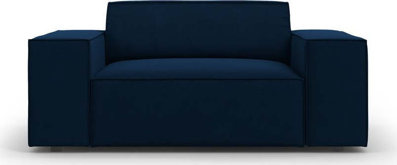 Tmavě modré sametové křeslo Jodie – Micadoni Home