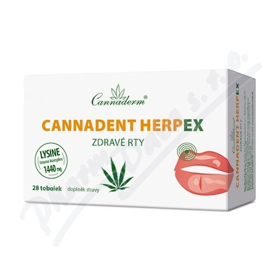 Cannaderm Cannadent Herpex zdravé rty 28 tobolek