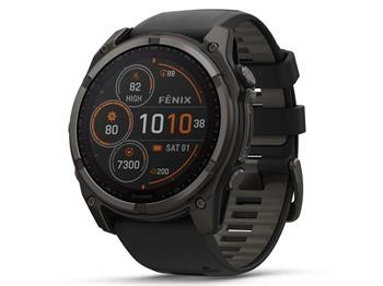 Garmin fenix 8 - 51 mm Solar Sapphire chytré hodinky Carbon DLC Titanium Black/Pebble Gray 51 mm