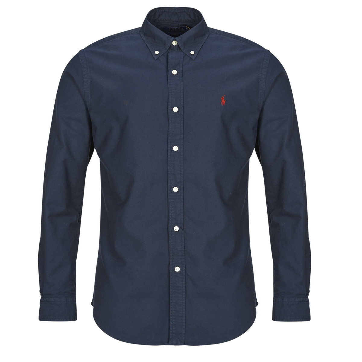 Polo Ralph Lauren  CHEMISE DROITE CUSTOM EN OXFORD LEGER  Tmavě modrá