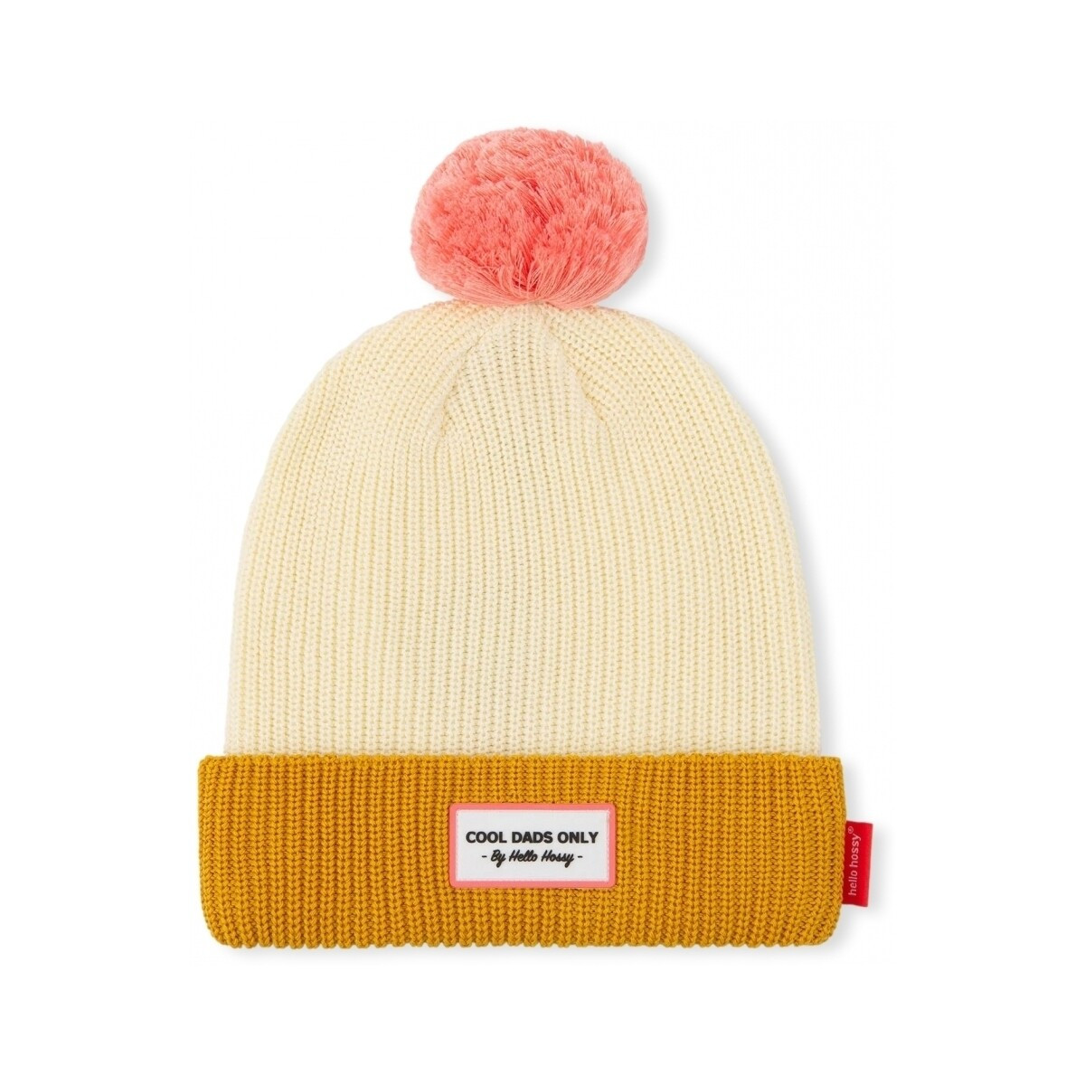 Hello Hossy  Color Block Dads Beanie - Camel  Hnědá