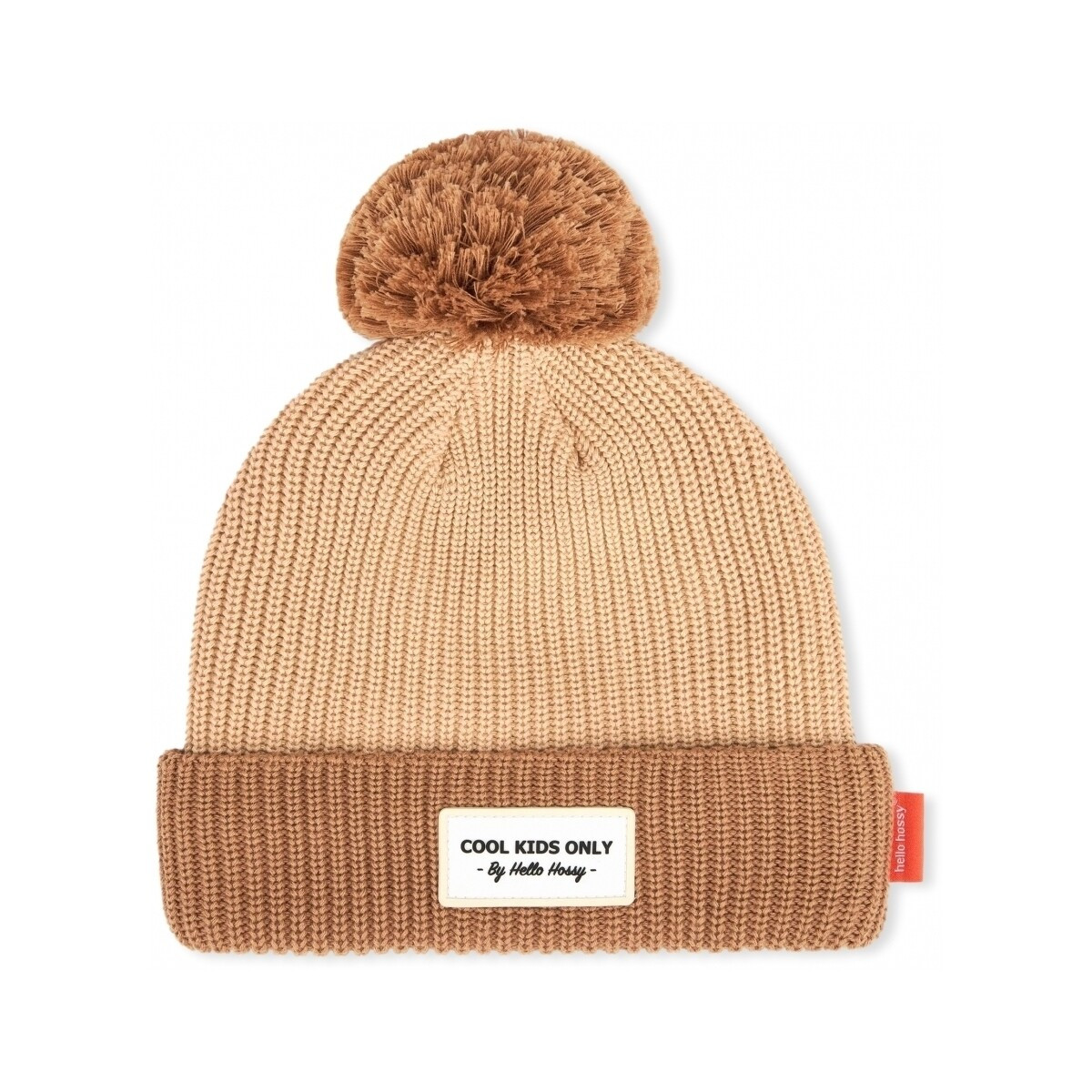 Hello Hossy  Color Block Dads Beanie - Coffee  Hnědá