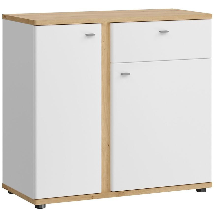 Komoda Avila 2D1S AILK02 bílá/dub artisan