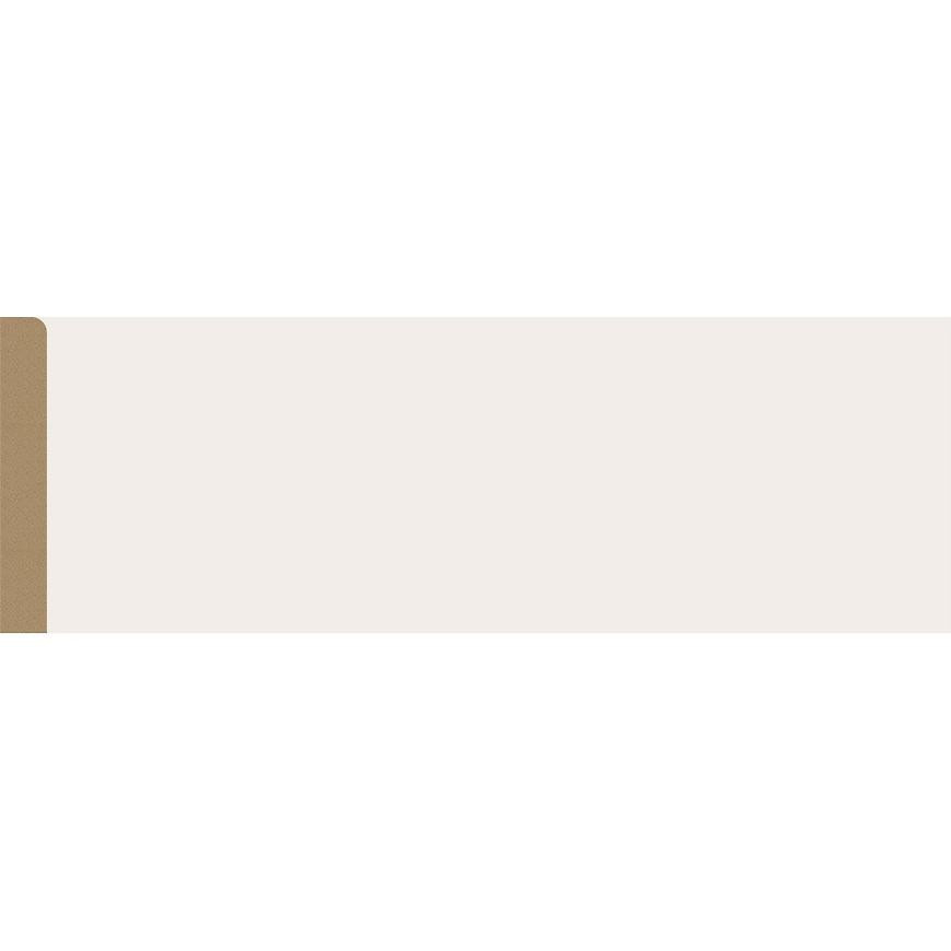 Lista podlahova MDF Classic 100 bila mat 2,2m