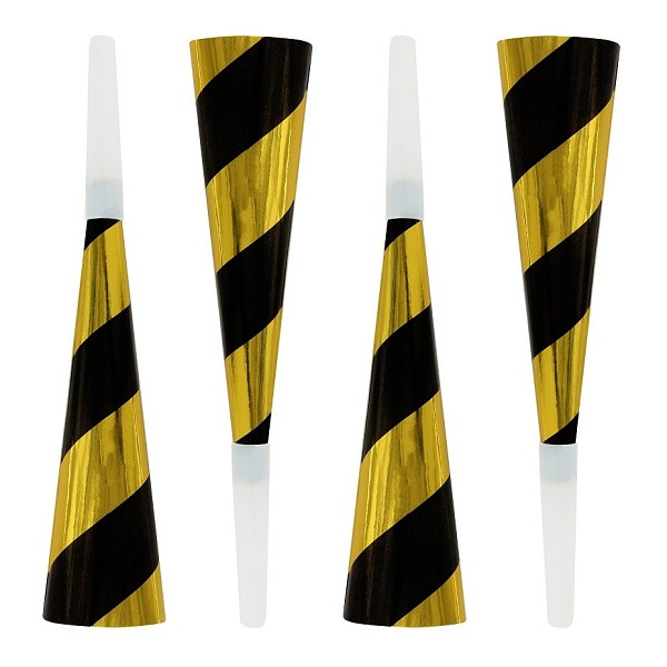 Frkačky černo-zlaté 20 cm 4 ks