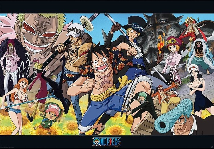 ABY STYLE Plakát, Obraz - One Piece - Dressrosa, 61 × 91.5 cm