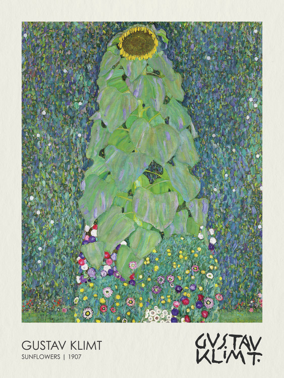 Gustav Klimt Obrazová reprodukce Sunflowers (1907), Gustav Klimt, 30 × 40 cm