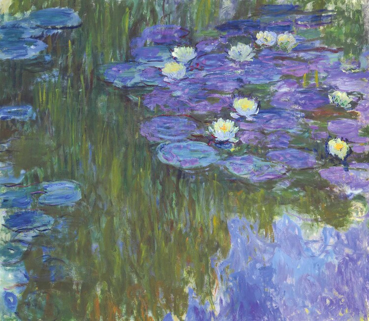 Claude Monet Obrazová reprodukce Water-Lilies (1914), Claude Monet, 40 × 34.8 cm