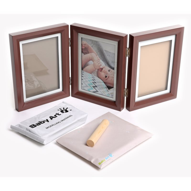 Baby Art My Baby Touch Double Brown sada na otisk miminka 1 ks