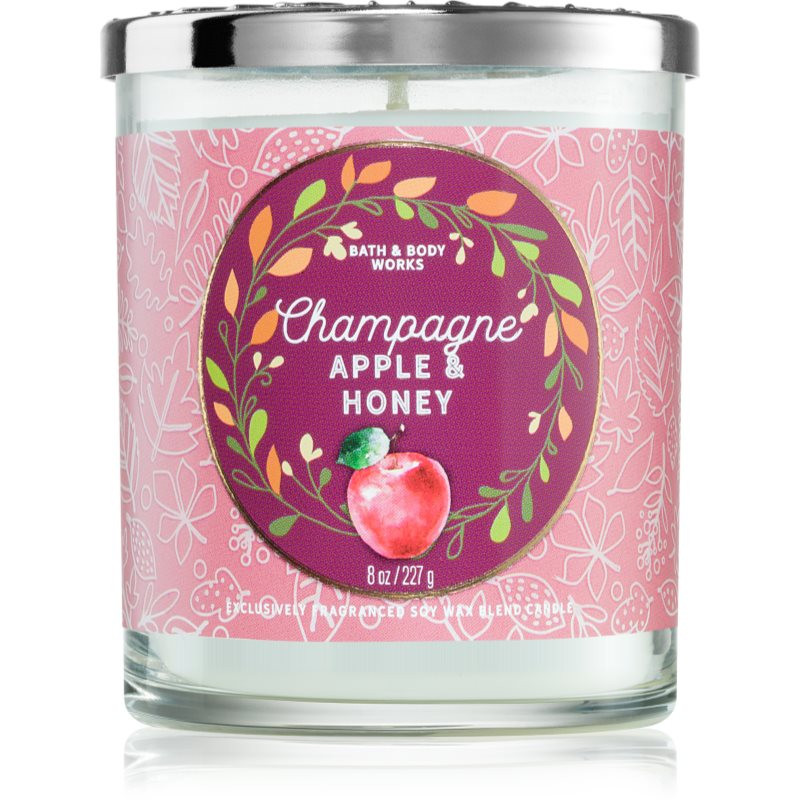 Bath & Body Works Champagne Apple & Honey vonná svíčka 227 g