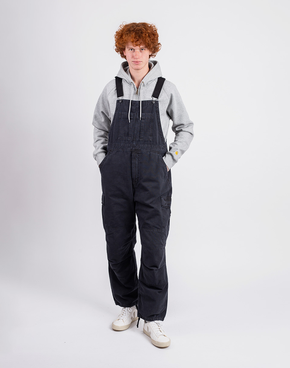 Carhartt WIP Cargo Bib Overall Black stone dyed S