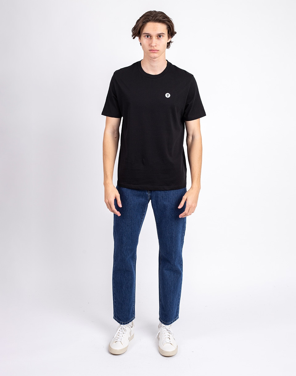 Freshlabels Dot Tee Uni Black XS