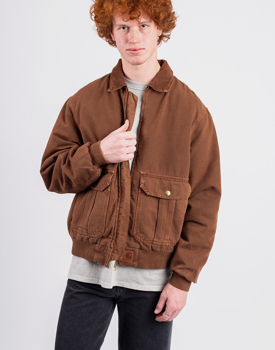 Carhartt WIP Stanton Jacket Chocolate/Chocolate stone dyed M