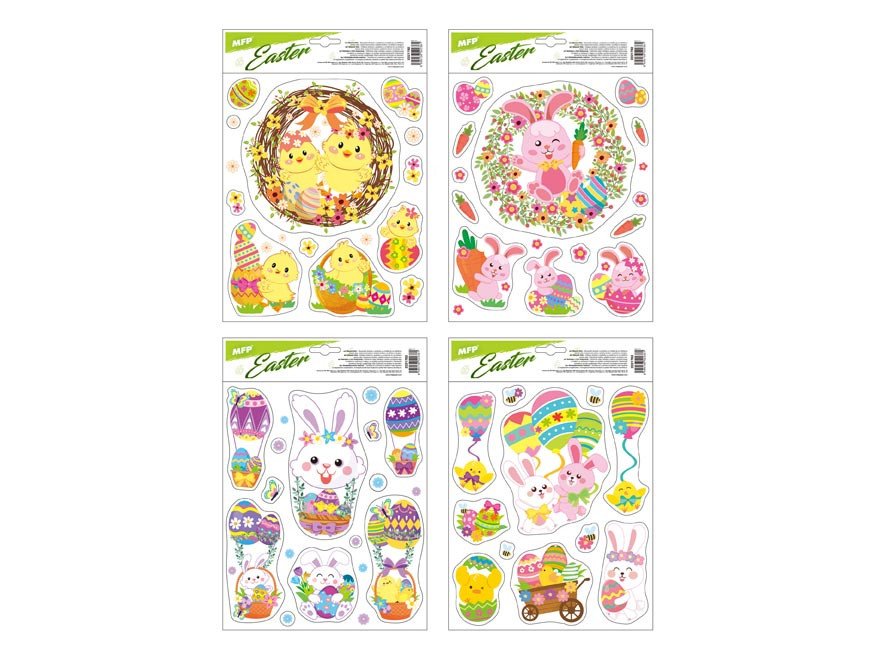 MFP 2221782 Okenní fólie velikonoční VE012 21x30cm s glitrem