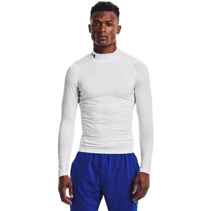 Compression T-shirt HG Armour Comp Mock LS White S - Under Armour