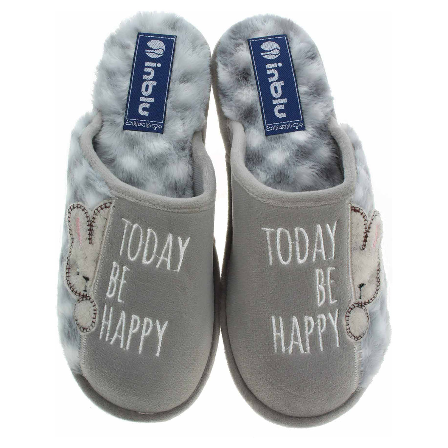 Ecco Dámské domácí pantofle Inblu 155D152 šedá 23500750