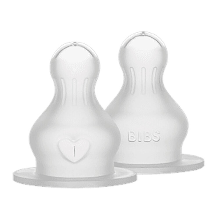 BIBS Savičky silikonové Baby bottle - rychlý průtok