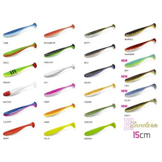 DuoPACK BOX Delphin ZANDERA UVs / 6x 5ks-15cm/Yeti + Booty + Candy + Perchy + Forester