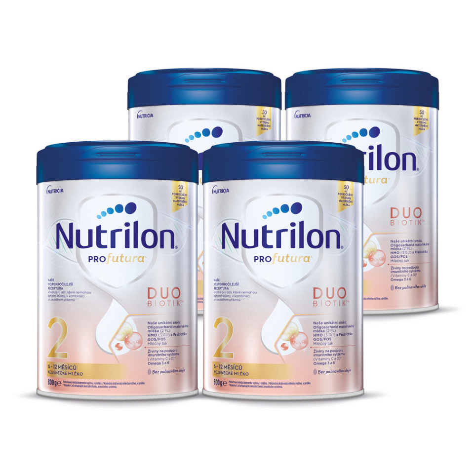 NUTRILON 2 Profutura Duobiotik Pokračovací mléko 4 x 800 g, poškozený obal