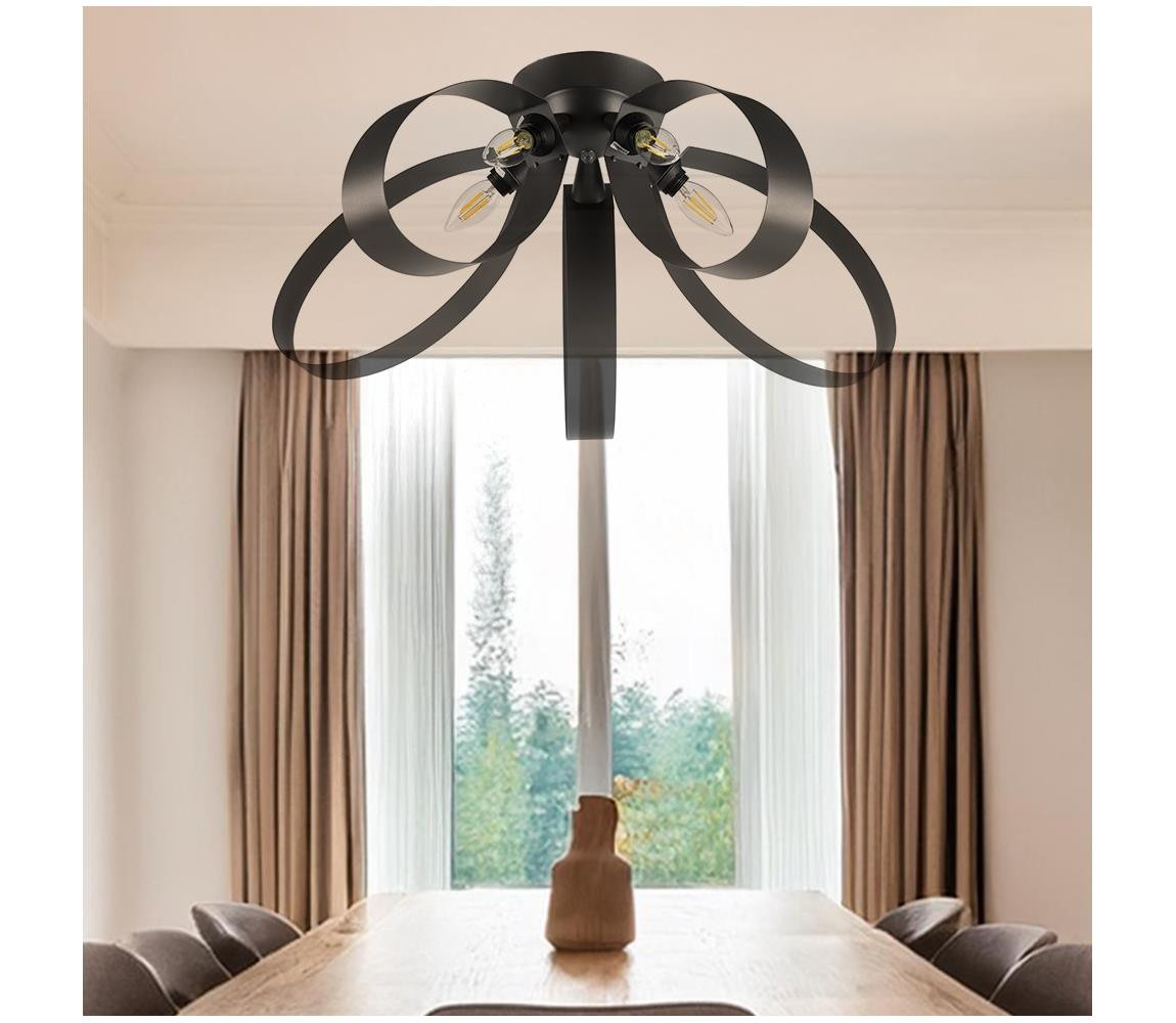 ONLI ONLI - Stropní svítidlo SERENA 5xE14/6W/230V černá