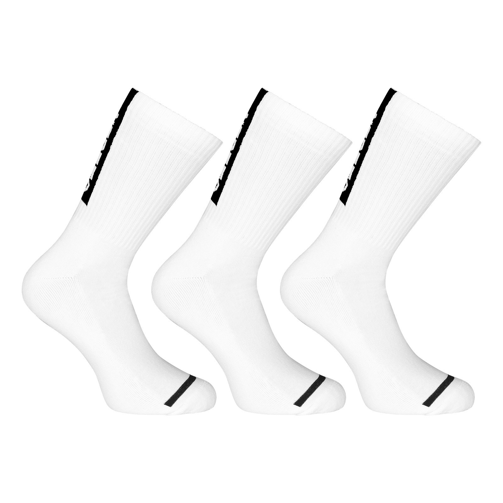 3PACK ponožky Nedeto sportovní vysoké bílé (3NOB2) XL