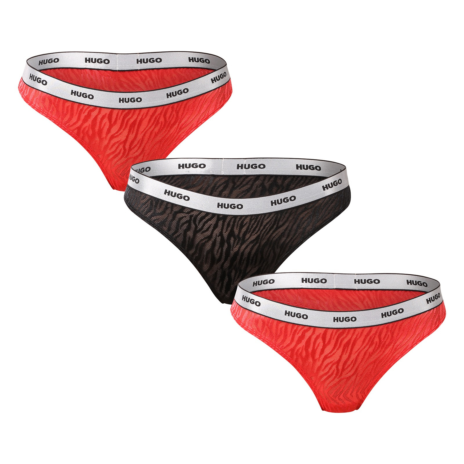 3PACK dámská tanga HUGO vícebarevná (50527213 962) S