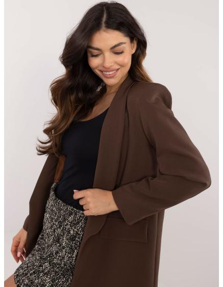 Čokoládová bunda s podšívkou z viskózy