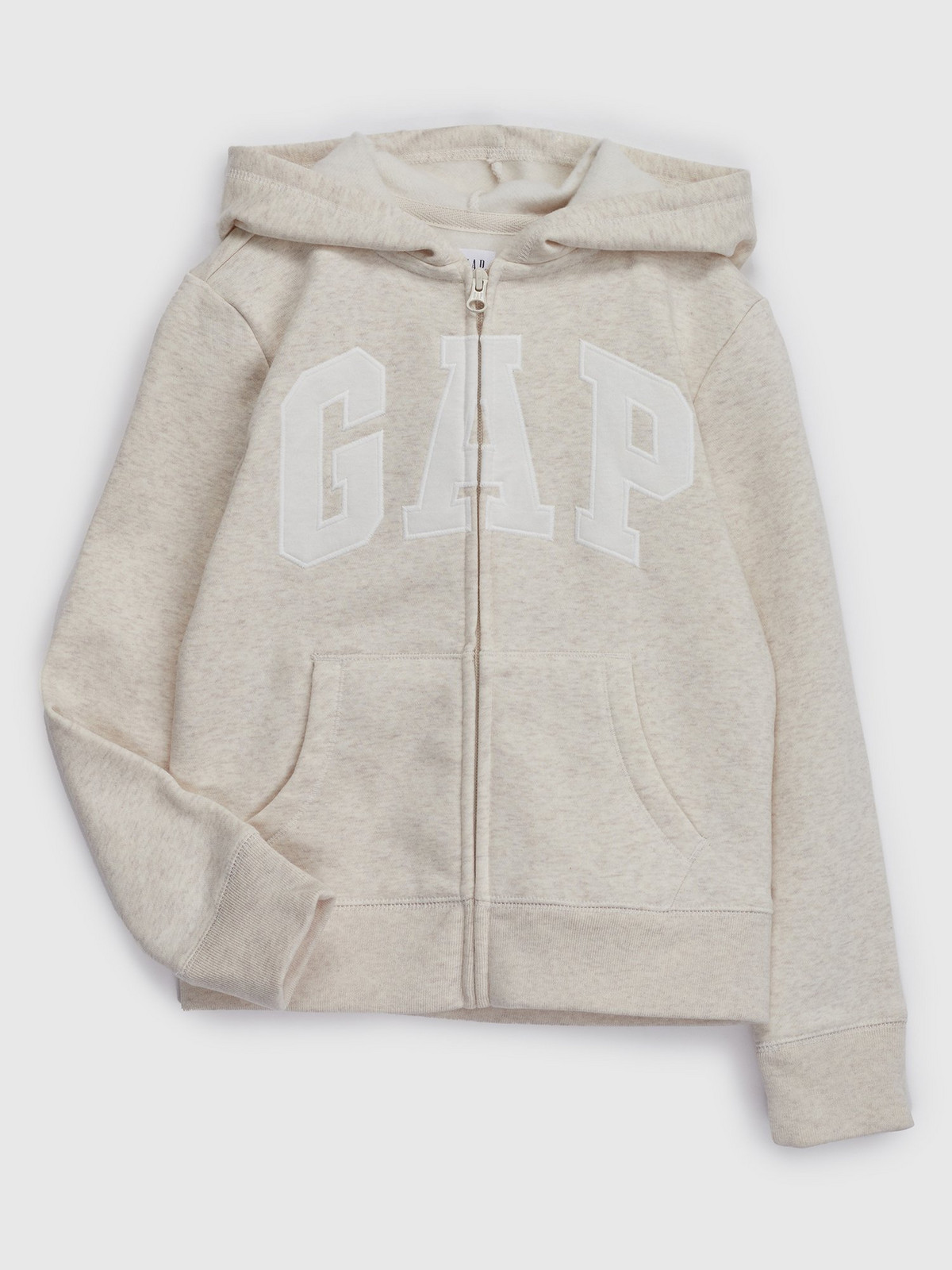 GAP Dětská mikina Logo zip hoodie in fleece - Holky