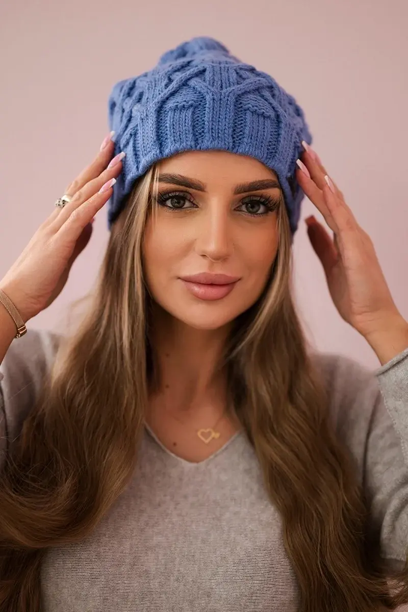 marka niezdefiniowana Sonia K201 džínová fleecová čepice