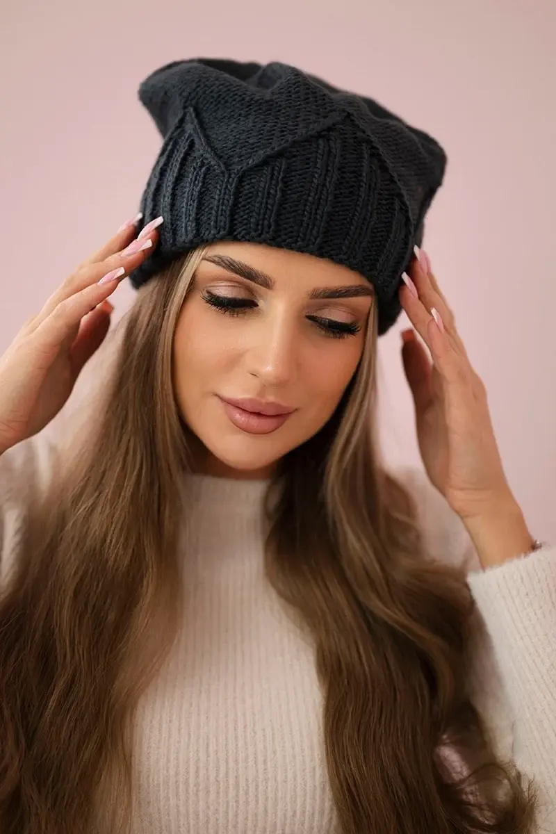 marka niezdefiniowana Dámská čepice Liliana K375 graphite