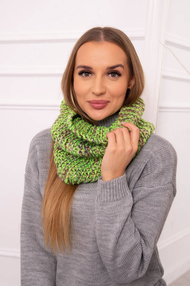 KN16 Dámský komín zelený neon