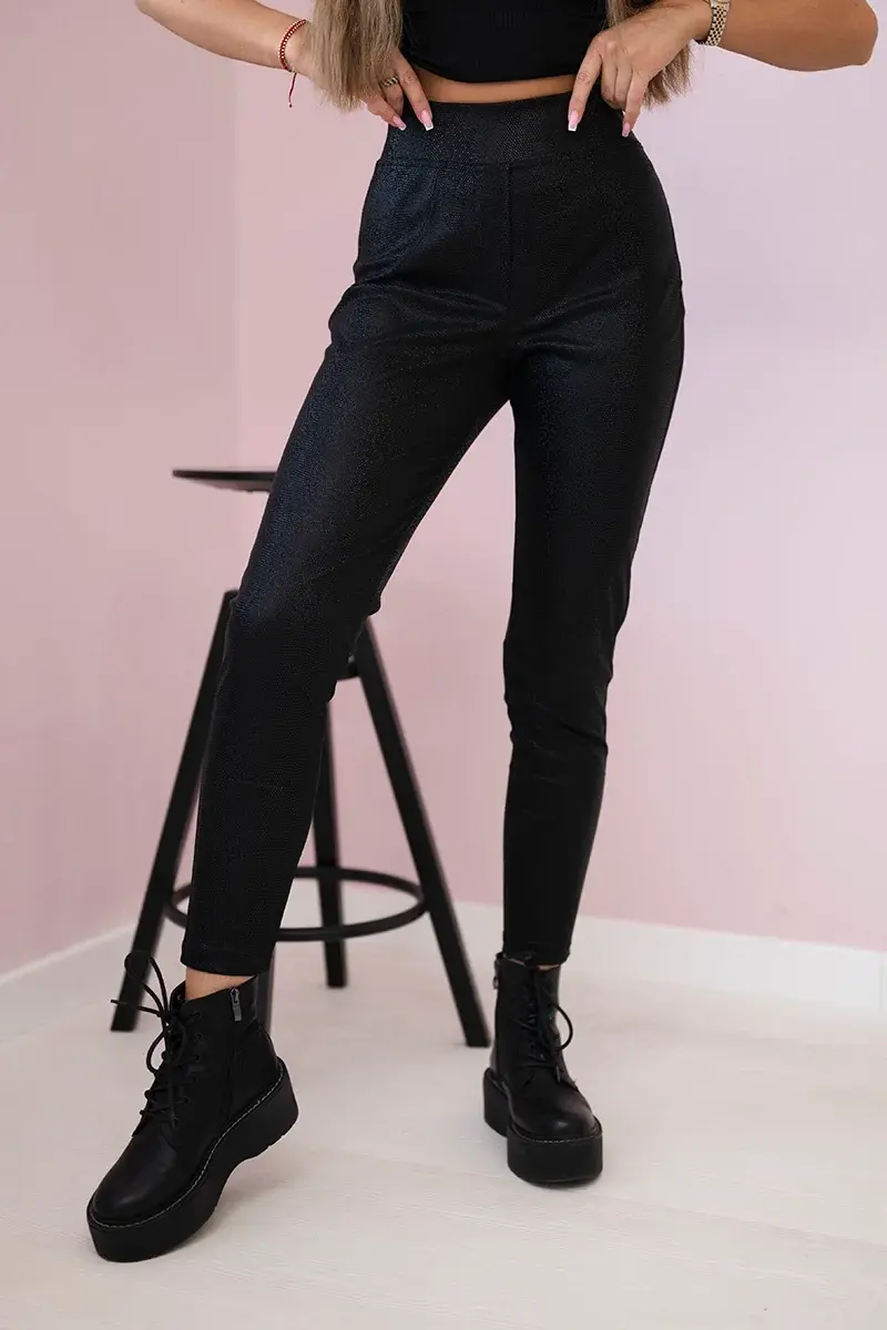 marka niezdefiniowana Kalhoty se zvířecím motivem černé