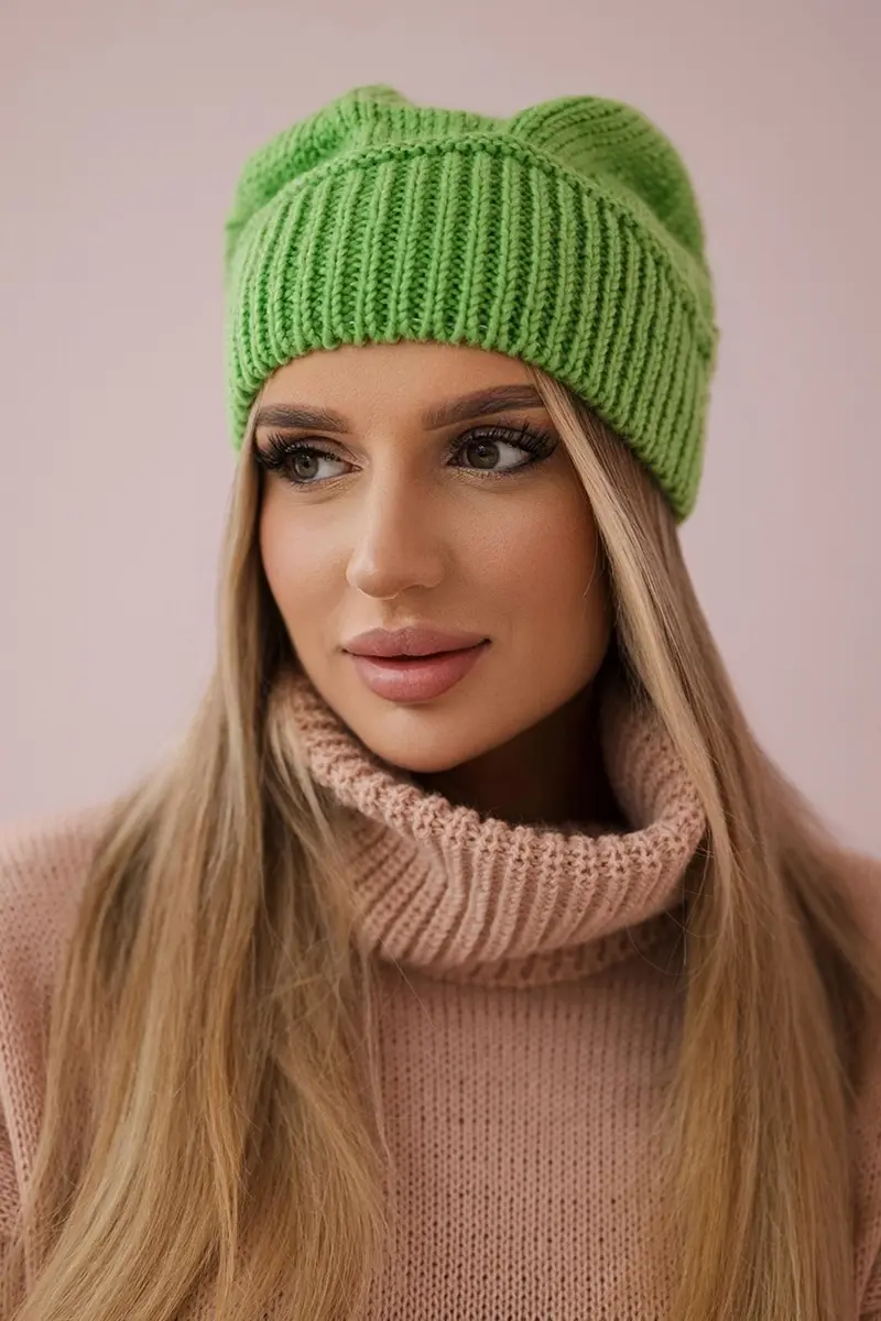 marka niezdefiniowana Dámská čepice Ingrid K371 pistácie