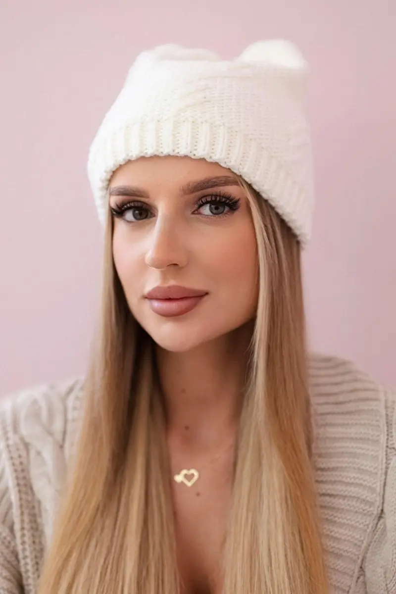 marka niezdefiniowana Dámská čepice Lorena K377 ecru